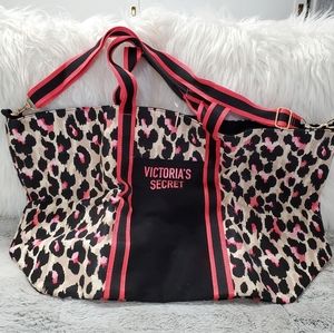 Victoria Secret pink leopard overnight bag